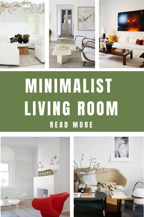 Minimalist Living Room Asymmetrical Shelving, Uncluttered Living Room, Slim Floor Lamp, Minimalist Living Room Ideas, Ford Interior, Media Consoles, Living Room Images, Cozy Boho, Small Space Solutions