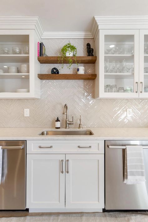 white-kitchen-cabinets-with-farmhouse-sink No Window Over Kitchen Sink Ideas, No Window Kitchen Sink, No Window Over Kitchen Sink, Kitchen Sink No Window Ideas, Kitchen With No Window, Sink Without Window, Over Kitchen Sink Ideas, No Window Kitchen, Kitchen Sink Without Window