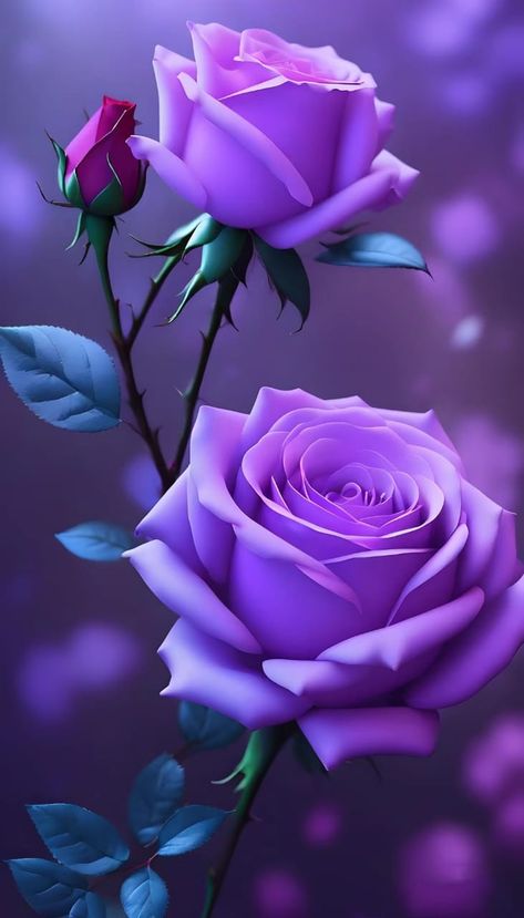 Flowers Phone Wallpaper, Purple Roses Wallpaper, Purple Flowers Wallpaper, Rose Flower Pictures, Beautiful Flowers Images, Rose Flower Wallpaper, Beautiful Flowers Photography, Beautiful Flowers Photos, Lovely Flowers Wallpaper