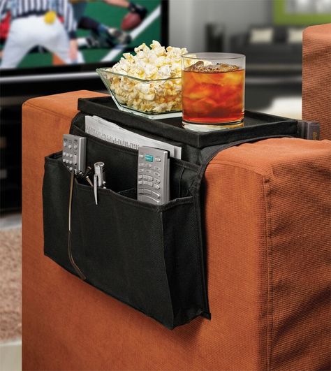 Ideas in Motion 6 Pocket Sofa Couch Arm Rest Organizer With Table-Top Couch Organizer, Sofa Organizer, Couch Storage, Remote Control Organizer, Settee Couch, Floating Entertainment Center, Remote Control Holder, Caddy Bag, Caddy Organizer