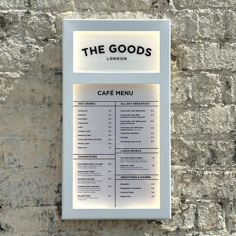 Cafe menu boards