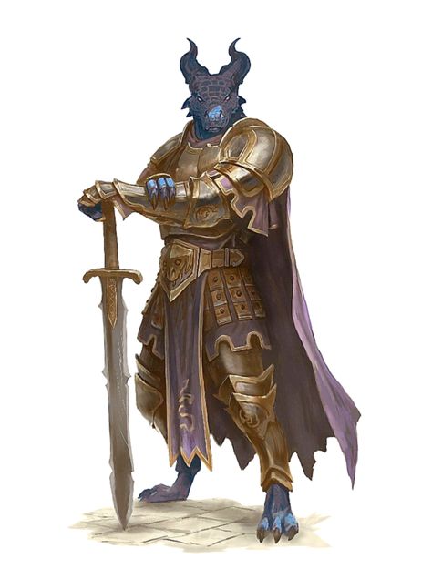 Half-Blue-Dragon or Dragonborn Fighter Knight - Pathfinder PFRPG DND D&D 3.5 5E 5th ed d20 fantasy Dragon Person, Dragonborn Paladin, Dnd Dragonborn, Dragon Born, Dnd Races, Dungeons And Dragons Characters, Dnd Art, Fantasy Warrior, Arte Fantasy