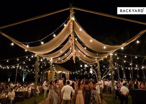 Outdoor Wedding Decorations Indian Night, Outdoor Wedding Decorations Indian, June Outdoor Wedding, Wedding Decorations Indian, Outdoor Night Wedding, Indian Night, Reception Decoration Ideas, Wedding Decorations Ideas, Wedding Ceremony Decorations Outdoor