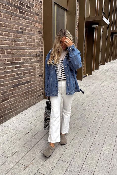 60+ Stylish White Pants Outfit Ideas For Every Occasion Fall Outfits With Cream Pants, Fall Outfit White Jeans, Cream Sweater Vest Outfit, White Pants In Fall, Trendy Mom Outfits Fall 2024, White Jeans Outfit Autumn, How To Style White Jeans, White Corduroy Pants Outfit, White Pants Winter Outfit