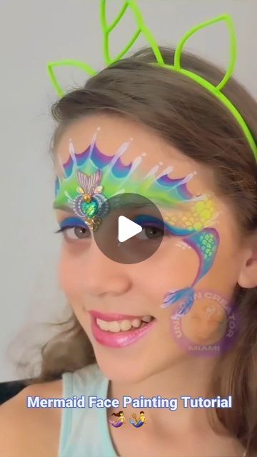 FacepaintingCo Entertainment on Instagram: "Mermaid magic for your Wednesday night 🧜‍♀️🧜‍♂️  In folklore, a mermaid is an aquatic creature with the head and upper body of a female human and the tail of a fish.Mermaids appear in the folklore of many cultures worldwide, including Europe, Asia, and Africa.  Mermaids have been a popular subject of art and literature in recent centuries, such as in Hans Christian Andersen's literary fairy tale "The Little Mermaid" (1836). They have subsequently been depicted in operas, paintings, books, comics, animation, and live-action films.  We adore this magical tutorial @facepaint_miami 💗  #facepainting  #kidsentertainment #kidsparties #sydneyparties  #kidspartiessydney #facepaintingco #facepaintingcosydney  #sydney #party #sydneyeventplanner #sydneyki Mermaid Face Paint, Fairy Face Paint, Mermaid Face, Subject Of Art, Face Painting Tutorials, Face P, Mermaid Magic, Art And Literature, Face Painting Designs