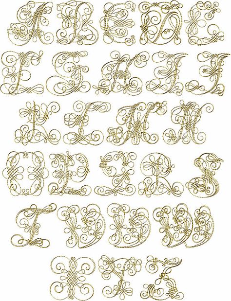 Capital Fonts, Hand Lettering Worksheet, Advanced Embroidery, Graffiti Lettering Fonts, Embroidery Alphabet, Embroidery Design Sets, Hand Lettering Alphabet, Embroidery Letters, Embroidery Monogram