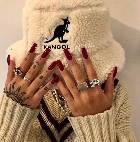 Red Acrylic Nails, Red Nail, Square Acrylic Nails, Fire Nails, Dream Nails, Funky Nails, Pretty Acrylic Nails, Best Acrylic Nails, Square Nails