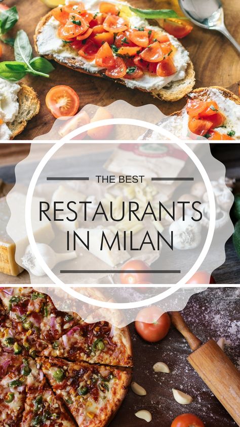 Planned a citytrip to Milan? Find out the best restaurants in this beautiful Italian city! #Milan #Italy #Bestrestaurants #Citytrip #Travel #Holiday #Food #Traveltips Milan Food, Milan Restaurants, Restaurants In Milan, Milan Trip, Things To Do In Milan, To Do In Milan, Milan Travel, Italy Tourism, Italian City