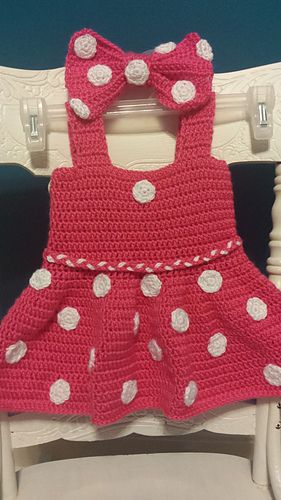 20151221_233722_medium Mini Mouse Outfit, Minnie Mouse Dress Baby, Character Crochet, Baby Fancy Dress, Diaper Cover Pattern, Minnie Mouse Baby, Minnie Dress, Mouse Outfit, Crochet Baby Dress Pattern