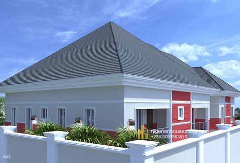 4bedroom Bungalow Design, 4 Bedroom Bungalow House Plans, Cottage Bungalow House Plans, Bedroom En Suite, Guest Wc, 4 Bedroom Bungalow, Four Bedroom House Plans, Modern Bungalow House Plans, 4 Bedroom House Designs