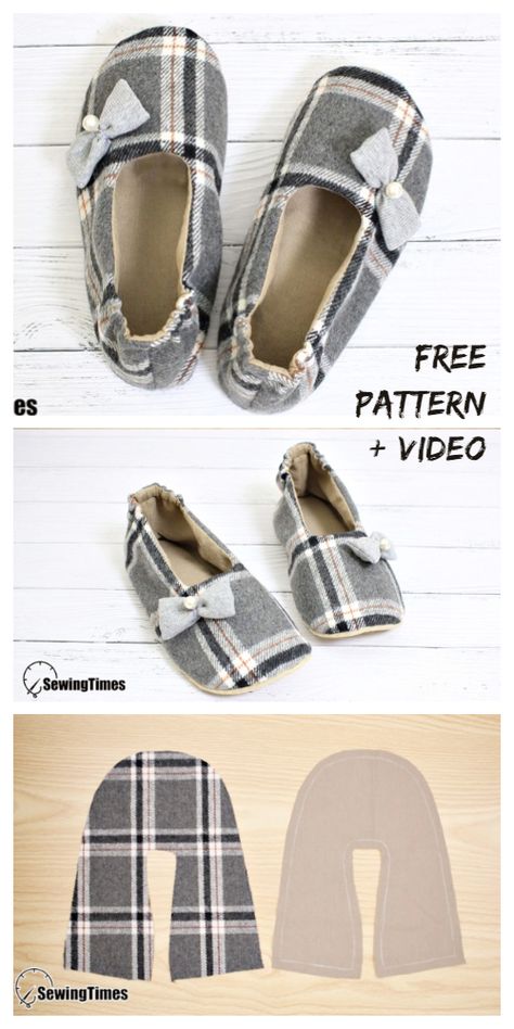 Sewing Slippers, Walmart Christmas, Diy Slippers, Folded Fabric, Fabric Sewing Patterns, Free Sewing Patterns, Sew Ins, Fabric House, Slippers Pattern