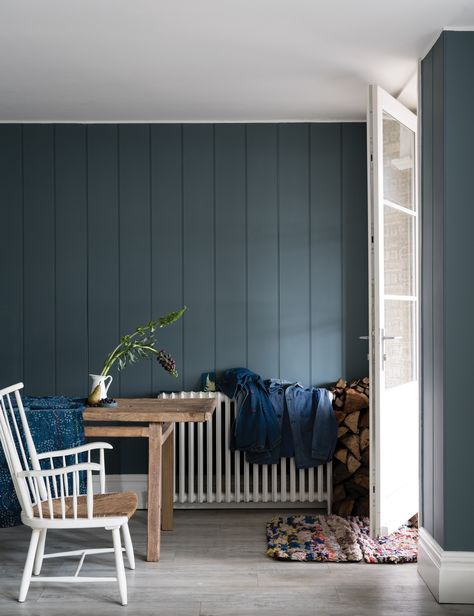 Colour Study: Farrow and Ball De Nimes - The New Farrow and Ball Colour For 2018 Farrow Bal, Most Popular Paint Colors, Farrow & Ball, Office Paint, Paint Trends, New Paint Colors, Trending Paint Colors, Popular Paint Colors, Kitchen Colour Schemes