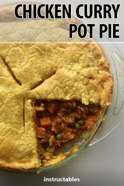 Bollywood Movie Night, Curry Pie Recipe, Curry Pot Pie, Curry Pie, Pomfret Fry, Pot Pie Chicken, Pie Chicken, Indian Chicken Curry, Chicken Pie Recipe