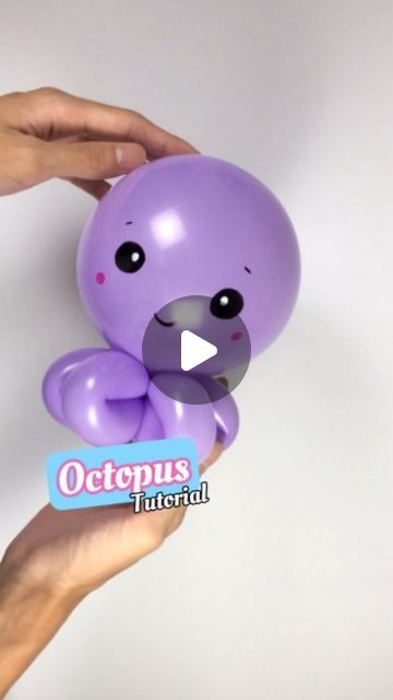 Sea Animal Party Ideas, Diy Sea Animals Decorations, Simple Balloon Animals, How To Make Balloon Animals, Diy Balloon Animals Easy, Octopus Birthday Party, Ballon Art, Step By Step Balloon Animals, Ballon Animal