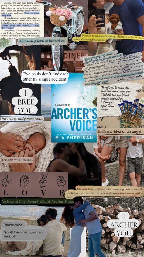 Romance Book Collage, Archers Voice Book, Archers Voice Aesthetic, Archer Voice, Romance Books Aesthetic, Archers Voice, Archer's Voice, Romcom Books, Fantasy Romance Books