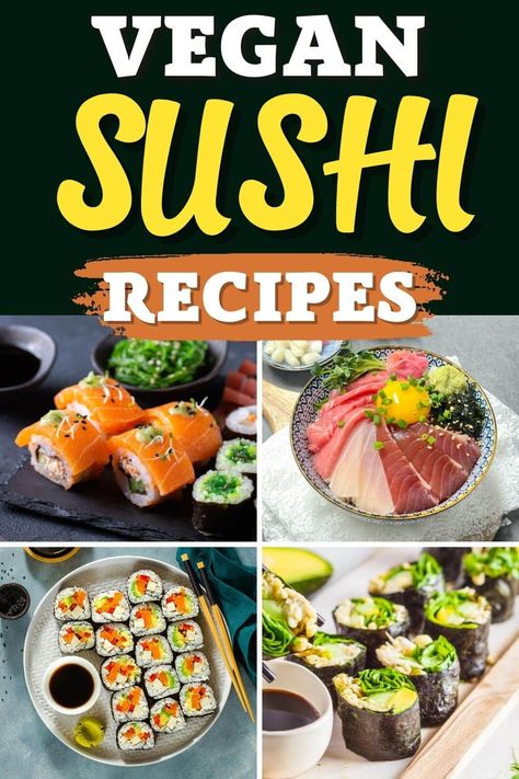 Vegan Sushi Recipes, Homemade Dinner Ideas, Resep Sushi, Rice Tofu, Resep Vegan, Eating Vegan, Vegan Sushi, Vegan Nutrition, Sushi Recipes