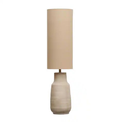 Ceramic Floor Lamp with Linen Shade - 11.0"L x 11.0"W x 44.5"H - On Sale - Bed Bath & Beyond - 39753819 Ceramic Floor Lamp, Ceramic Floor Lamps, Shade Store, Ceramic Floor, Linen Shades, Lamp Shades, Ceiling Fan, Bed Bath Beyond, Bed Bath