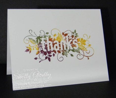 Stampin' Up! Seasonally Scattered Super Simple Card Thank You Note Cards, Christmas Stamps, Thanksgiving Cards, Card Making Techniques, Fall Cards, Pretty Cards, Creative Cards, Simple Cards, Greeting Cards Handmade