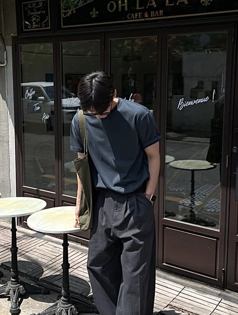 Korea Summer Outfit Men, Kpop Idol Men Fashion, Tokyo Summer Outfit Men, Korean Guy Outfits Summer, Asian Men Summer Outfit, Summer Outfits Korean Men, Korean Outfits Men Summer, Summer Outfits 2024 Men, Japanese Style Outfits Men