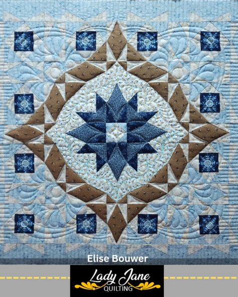 This beautiful mini Storm-At-Sea quilt, made by Elise Wessels Bouwer , is also complete and on it's way home. 💛 All freemotion quilted and rulerwork on my Handi Quilter Amara longarm machine. Handi Quilter South Africa 💛 Double batting - needlepunch poly + Hobbs Quilt Batting 100% wool on top. 💛 Hab+Dash by Fil-Tec Glide 60, colour Mocha, thread top and bottom. 💛 I used one of Linda Hrcka - The Quilted Pineapple Flex rulers for the corner arcs. 💛 Quilt size: 50cm x 50cm (20" x 20") 💛 Tota... Storm At Sea Quilt, Sea Quilt, Handi Quilter, Quilt Batting, Quilt Sizes, Ruler, South Africa, Bat, Wool