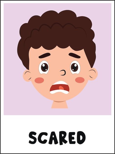 Labeling Emotions, Emotions Preschool Activities, Emotions Flashcards, Alphabet Wall Cards, Emotions Preschool, Scared Face, Emotions Posters, Emoji Patterns, Emotions Cards