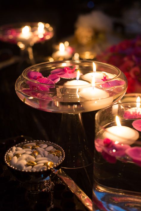 Ceremony Table. Laura & John's Engagement. Orchids and candles Zen Candles, Fancy Candles, Diwali Decorations At Home, Spa Candle, Diy Diwali Decorations, Diwali Diy, Romantic Candles, Candle Aesthetic, Massage Room