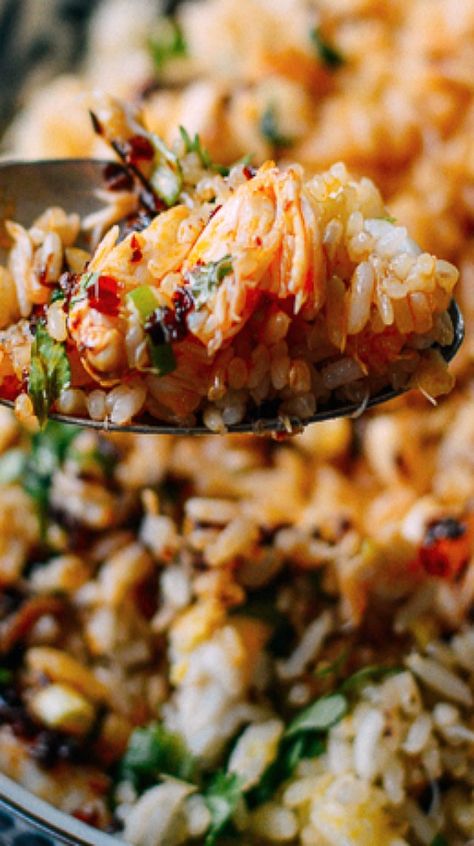 Crab Fried Rice Recipe, Crab Fried Rice, Crab Fries, Fried Rice Recipes, Crab Dishes, Lump Crab, Rice Side Dishes, Crab Recipes, Pasta Rice