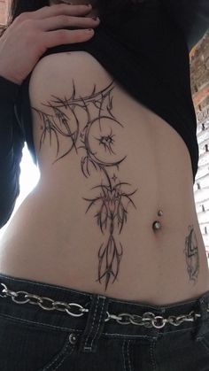 Alt Tats, Waist Tattoos, Tabby Cats, Cute Little Tattoos, Stomach Tattoos, Women's Tattoo, Funny Story, Spine Tattoos, Hot Tattoos