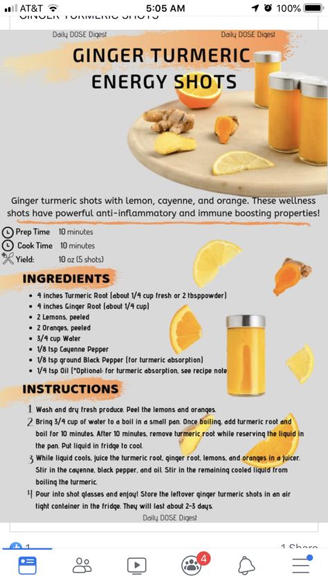 Ginger Lemon Shot Recipe, Heathy Drinks, Lemon Shots, Turmeric Shots, Energy Shots, Wellness Shots, Healing Remedies, Ginger Turmeric, Shot Recipes