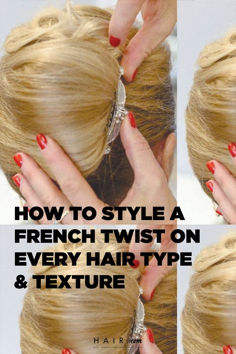 If you've always wanted to know how to style a French twist at home, now is your moment to learn. We're providing all the professional advice you need to do this easy updo. Nail Combinations, French Twist Updo, Easy Hairdos, French Twist Hair, Busy Women, French Hair, Hairdo For Long Hair, French Twist, Braids For Short Hair