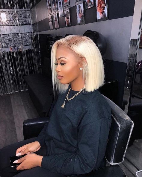 Short Spiky Haircuts, Bob Straight, Blonde Bob Wig, 13x4 Lace Front Wig, Straight Hair Bundles, Brazilian Straight Hair, Platinum Blonde Hair, Short Blonde, Blonde Bobs