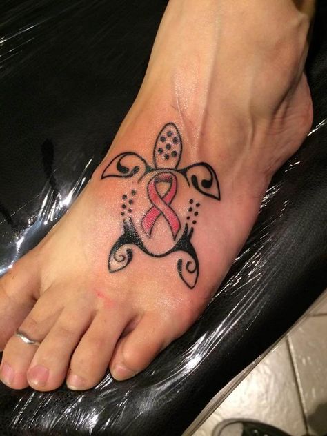 21+Small & Simple Turtle Tattoo Designs | Page 2 of 3 | PetPress Simple Turtle Tattoo, Lymphoma Tattoo, Tortoise Tattoo, Pink Ribbon Tattoos, Mastectomy Tattoo, Turtle Tattoo Designs, Awareness Tattoo, Band Tattoos, Tattoos For Girls