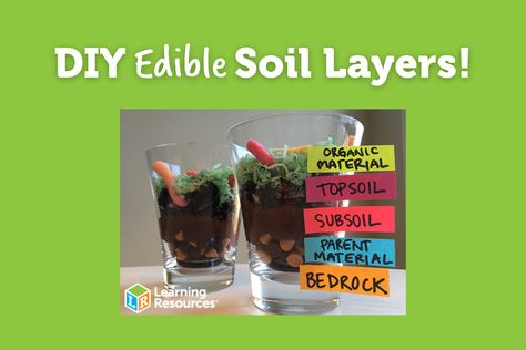 DIY Edible Soil Layers Create Edible Soil by Making Food with Layers Dig deep for some edible, dirt-loving fun! Children will eat up this delicious activity that uses food with layers to bring about learning. It demonstrates the different layers of soil Edible Soil Layers, Edible Soil, Edible Dirt, Diy Edible, Colorful Ice Cream, Making Food, Crushed Oreos, School Daze, Soil Layers