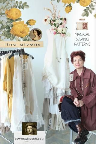 Lagenlook Patterns, Tina Givens, Altered Couture, Amy Butler, Older Women Fashion, What Should I Wear, Handmade Wardrobe, Sewing Book, Lovely Clothes