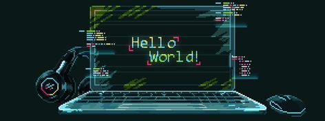 1200 * 450 gif Credits - Melissa Ribeiro World Gif, Pixel Art Tutorial, World Wallpaper, Online Tutorials, Gaming Wallpapers, Hello World, Job Posting, Community Art, Pixel Art