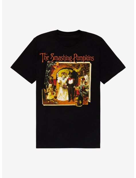 The Smashing Pumpkins Intoxicated With The Madness T-Shirt The Smashing Pumpkins T Shirt, Smashing Pumpkins Concert Outfit, Diy Alternative Clothes, Smashing Pumpkins Shirt, Band Shirt Outfits, Merch Concept, Mellon Collie And The Infinite, Cat Band, The Smashing Pumpkins