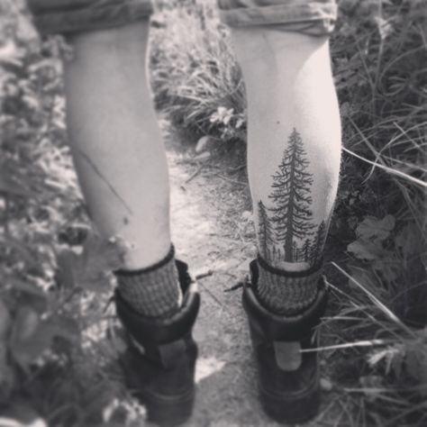 My Tree Tattoo. Right Calf... #tree #tattoo #nature Tree Tattoo Calf, Triangle Tattoo Ideas, Christmas Gifts Bags, Evergreen Tree Tattoo, Tree Tattoo Arm, Tree Tattoo Back, Family Tree With Pictures, Tattoos On Back, Tattoo Tree