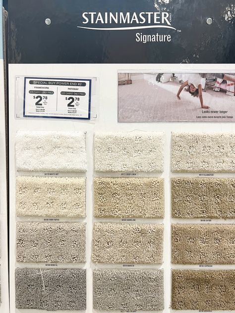 Choosing The Right Carpet From Stainmaster - My Top Picks. - Making Pretty Spaces Blog Stain Master Carpet, Best Neutral Carpet Colors, Popular Carpet Choices, Textured Carpet Living Room, 2023 Carpet Trends For Home, Carpet Trends 2023 Bedroom, Carpet Ideas Living Room Modern, Neutral Carpet Colors, Bedroom Carpet Colors