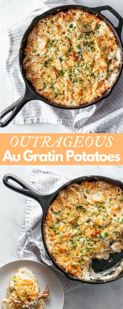 Au Gratin Potatoes, Gratin Potatoes, Au Gratin Recipes, Easter Dishes, Cast Iron Skillet Recipes, Potatoes Au Gratin, Cast Iron Recipes, Holiday Side Dishes, Trending Photos