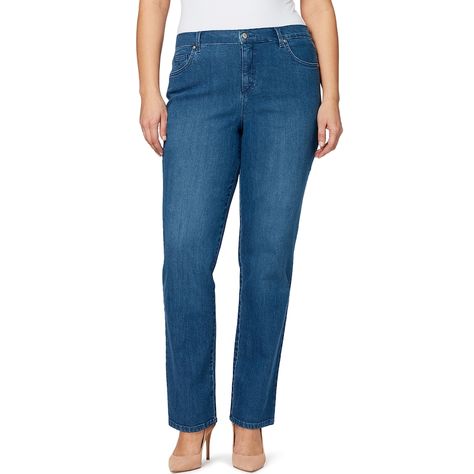 Gloria Vanderbilt Jeans, Tapered Leg Jeans, Classic Jeans, Gloria Vanderbilt, Plus Size Shorts, Tapered Jeans, Plus Size Jeans, Long Sleeves Jacket, Pocket Jeans