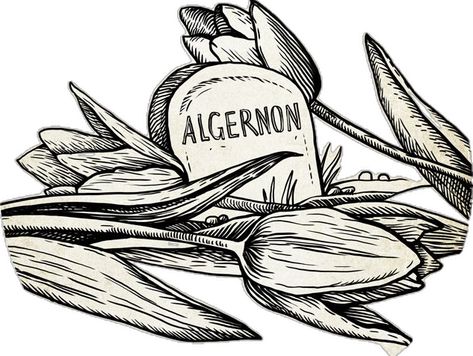 Flowers for Algernon Flowers For Algernon Tattoos, Flowers For Algernon Aesthetic, Flowers For Algernon Fanart, Flores Para Algernon, Flowers For Algernon, Book Tattoo, Ex Libris, Cool Tattoos, Fan Art