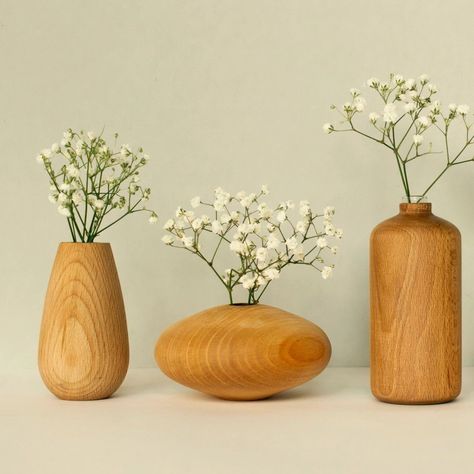 Decor Flower Vase No.03 Wooden Plant Pots, Wooden Centerpieces, Home Making, Pressed Flower Crafts, Log Cabin Decor, Geometric Vases, Modern And Traditional Decor, Flower Vases Decoration, Eco Friendly Decor