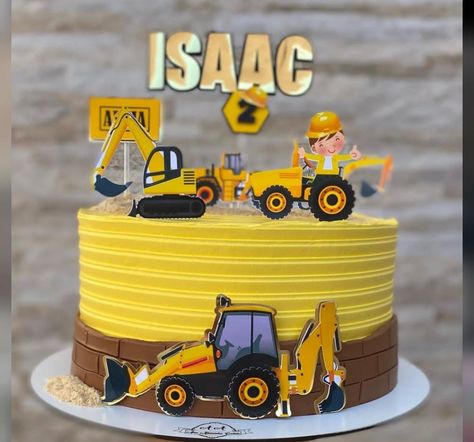 Construction Theme Cake, Construction Theme Birthday Party, Construction Theme, Theme Cake, Cake Tutorial, Baby Cake, Themed Cakes, 2nd Birthday, Birthday Party Themes