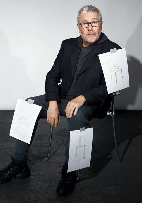 Phillipe Starck, Philippe Starck Design, A Small House, Barcelona Chair, Philippe Starck, A Chair, Architectural Digest, Ghost Chair, Design Furniture