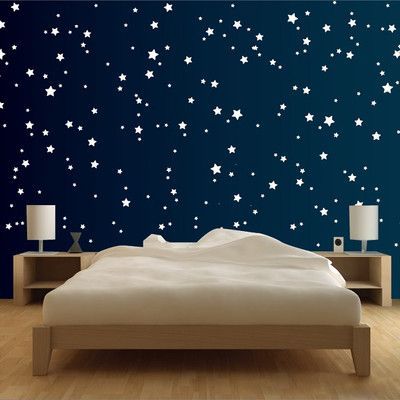 Nature Themed Kids Room, Starry Night Bedroom, Outer Space Bedroom, Themed Kids Room, Star Ceiling, Bedroom Wall Designs, Bedroom Wall Colors, Girl Bedroom Decor, No Background