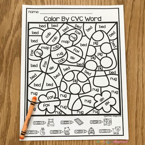 Free Printable Color By Code CVC Words. Colour By Sight Word Free Printable, Color By Word Family, Cvc Word Games Free Printable, Color By Cvc Word Free, Cvc Coloring Worksheets, Color By Words Free Printable, Cvc Games Free, Color By Code Free Printable, Color By Word