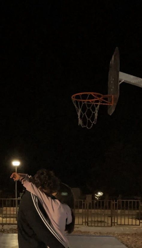 Cute Couple Aesthetic, A Basketball, Couple Aesthetic, In The Dark, At Night, Photo Ideas, Basketball, Signs