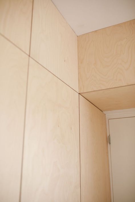 Birch Plywood Walls, Plywood Accent Wall, Hallway Closet, Plywood Walls, Japanese House, Flat Design, Birch Plywood, Tree House, The Tree