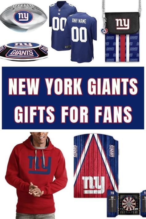 Get ready to show your love for the New York Giants with these amazing gift ideas that are sure to make any fan's day. From official team merchandise to unique memorabilia, we've rounded up the best items that will have you cheering on your favorite football team in style. Get ready to gear up and cheer on Big Blue like never before! Nfl Gifts, Giants Fans, Amazing Gift Ideas, Ny Giants, Big Blue, Sports Gifts, New York Giants, Football Team, Nfl