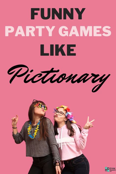 Funny Party Games like Pictionary Fun Games For Women To Play As A Group, Short Games For Groups, Fun Games For Womens Group, Fun Games For Ladies Group, Pictionary Ideas For Adults Funny, Games For Ladies Night Small Groups, Funny Party Games For Ladies, How To Play Pictionary, Games For Large Groups Of Adults